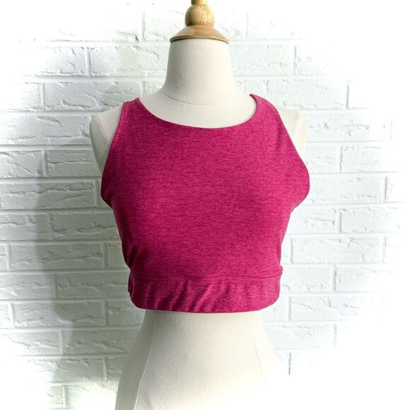Beyond Yoga Spacedye Enlighten Long Line Bra Cranberry Heather Size Large - Picture 1 of 3